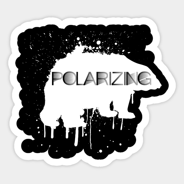 Polarizing - Polar Bears Sticker by fromherotozero